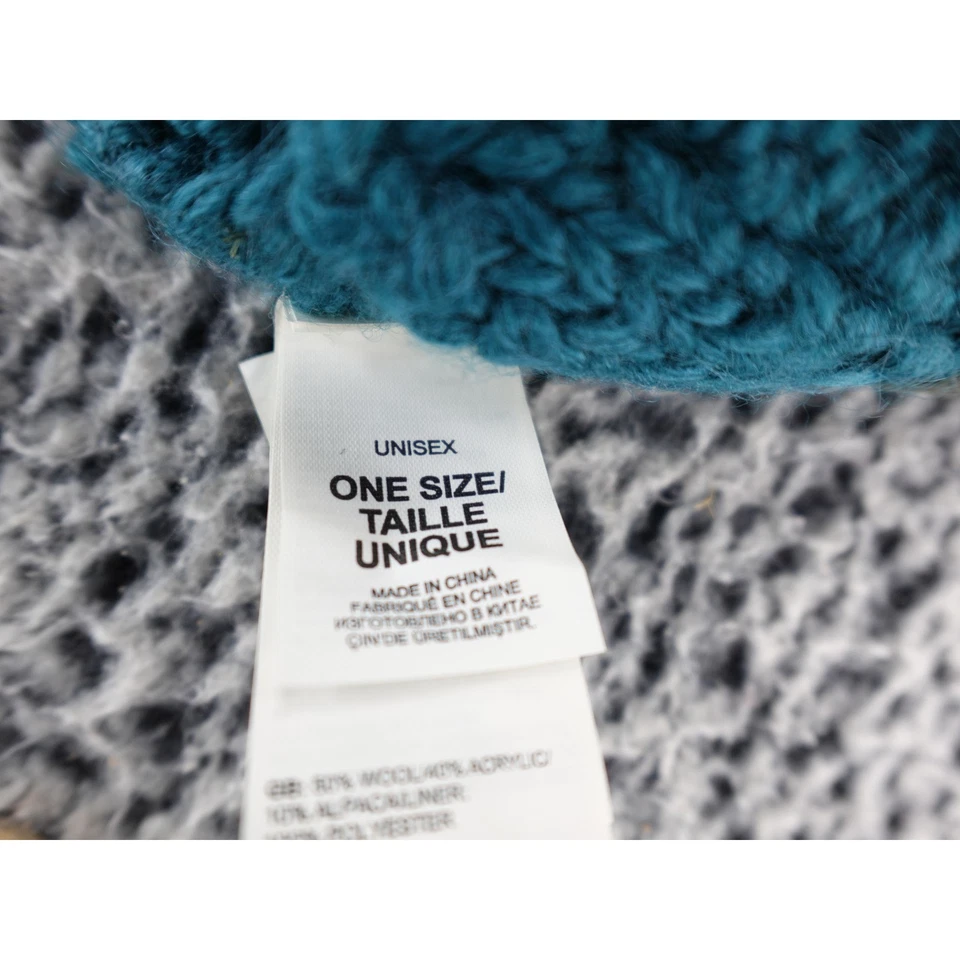 Gorro tejido con cable verde azulado The North Face talla única mezcla de lana unisex Foto 4 de 4