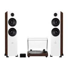 Fluance RT85N Vinyl Turntable, PA10 Preamp, Ai81 Powered Floorstanding Speakers
