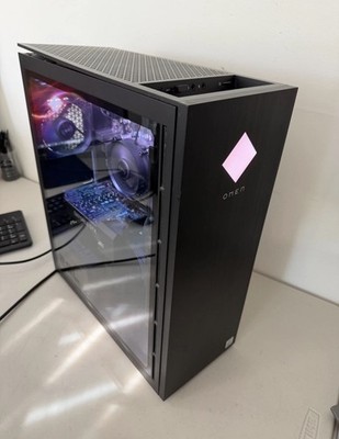 HP OMEN 25L Gaming PC i5-10400 GTX 1660 SUPER 512GB SSD 8GB RAM Win11 WiFi