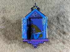 N13-12 DISNEY PIN - PRINCESS AURORA BEHIND A CLOSED WINDOW - 2003