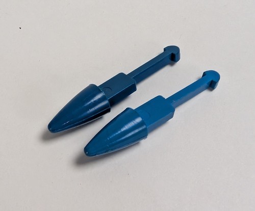 Par de armas de misiles azules Bandai Popy Combattra Godaikin 1984 de colección (2x) pieza - Imagen 1 de 2