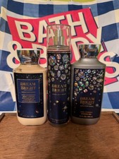 Bath  Body Works DREAM BRIGHT Fragrance Mist Lotion Shower Gel Set of 3 NEW