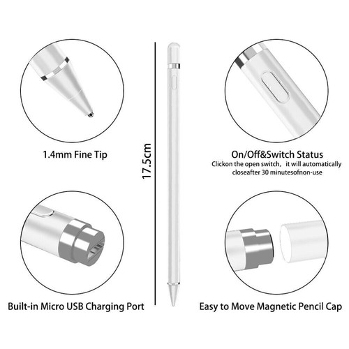 Stylus Pen Stift für Apple Pencil iPad Pro 9.7 10.5 12.9 Mini 1 2 3 4 Pro Air DE - 第 16/26 張圖片