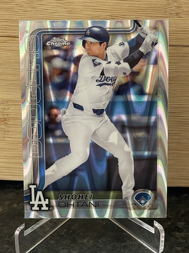 SHOHEI OHTANI 2025 Topps Chrome #1 RayWave REFRACTOR L.A. Dodgers MVP Buy Back
