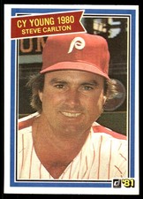 Steve Carlton 1981 Donruss #481 Phillies MLB READ FREE SHIPPING AutographDen