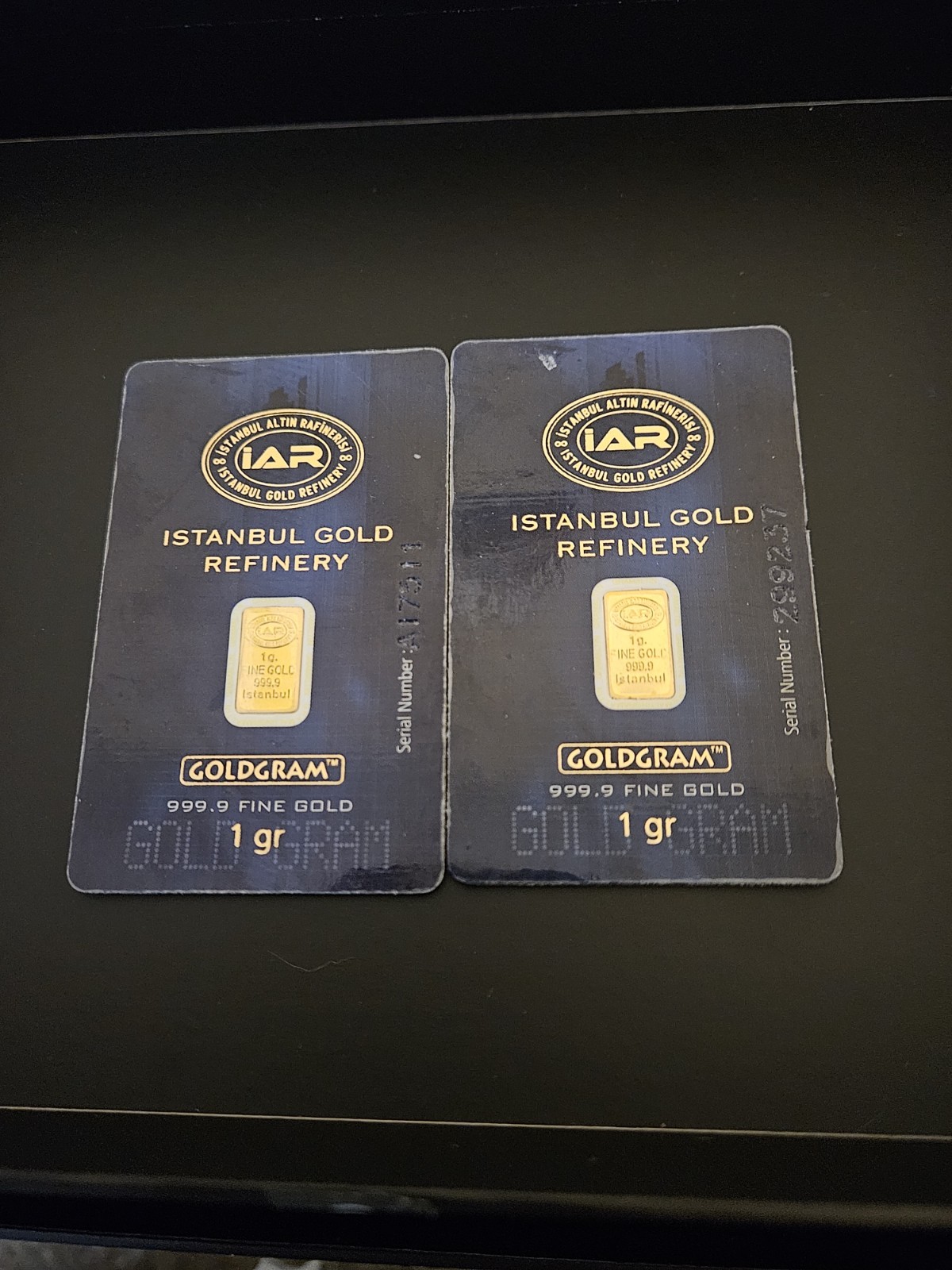 1 gram Gold Bar - Istanbul Gold Refinery (In Assay)