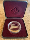 1986 Vancouver Centennial Royal Canadian Mint Silver RailRoad Proof Dollar w COA