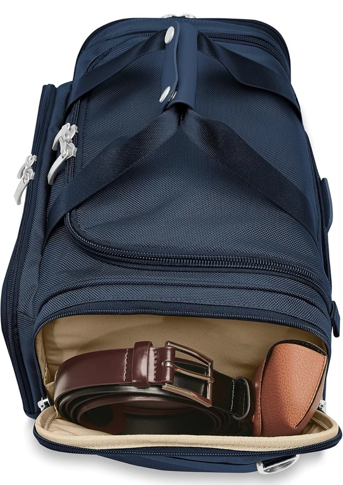Briggs & Riley Travel Duffel Bag Weekender Luggage for Women & Men BL221-5 NAVY - Image 4 of 4