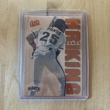 BARRY BONDS 1996 Fleer Ultra Home Run HR KING #3 Rare Wood Grain Redemption