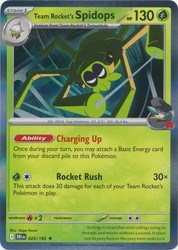 Team Rocket's Spidops 020/182 Destined Rivals Holo Rare
