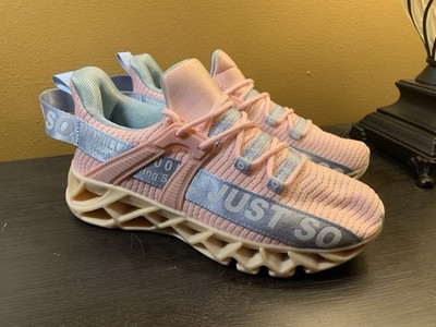 Just So So Womens Shoes 7-7.5 Pink TM Will  Sneakers Lace Up Low Top