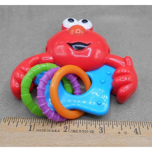 Sesame Street Beginnings Elmo Rattle with Rings Midwood Brands LLC S9122 - Picture 3 of 6
