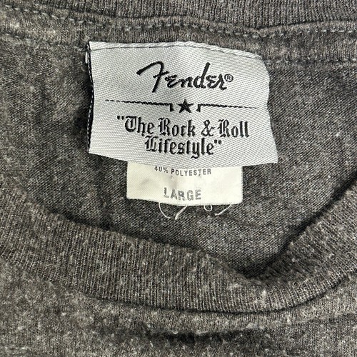 Camisa Fender Vintage Adulto Talla Grande Gris Manga Corta Para Hombre Guitarra Y2K - Imagen 4 de 4