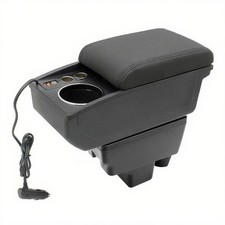 Armrest Box For Skoda Rapid 2013-2018 With 2 Usb Ports And Cigarette Lighter