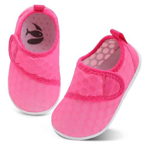 Toddler Water Shoes Kids Girls Boys Beach Aqua Socks Skin 8 Toddler Rosered