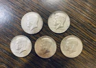 Lot Of 5 1967 KENNEDY Half Dollars 40% SILVER ,JFK Qty 5 Coins Exactly As Shown