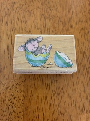 Stampabilities-House Mouse-Easter Surprise Rubber Stamp-# HMER1015