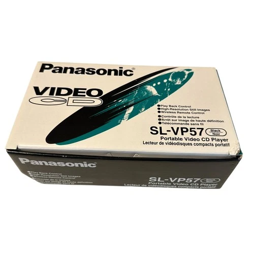 Panasonic SL-VP57 Portable Video CD VCD Player Black BRAND NEW OPEN BOX
