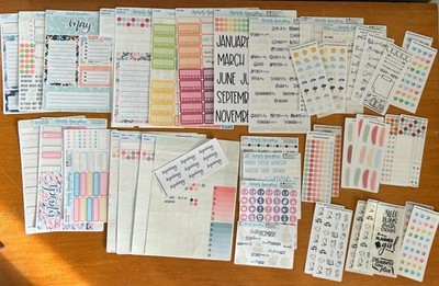 Planner Stickers Destash LOT Mandy Lynn Plans Bullet Journal Stickers