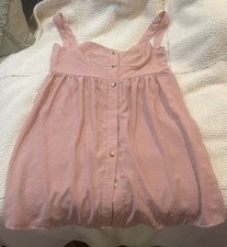 SHEIN Curve Mauve Swiss Dot Button Up Sleeveless Heart Neckline Cami Dress - 2XL