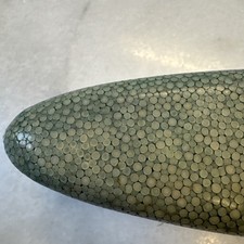 Antique Shagreen clothes brush hairbrush