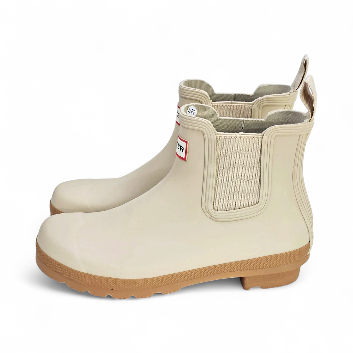 Hunter Women's Original Chelsea Rain Boots (Size 7) Gravel/Biscuit