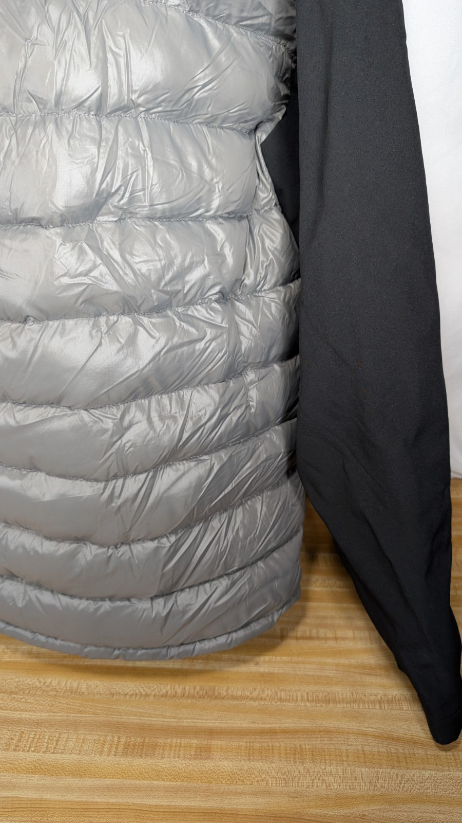 Roper Down Jacket/Coat Gray Black Puffer Softshel… - image 5
