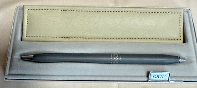 Cross Gray Ladies 2142 Ballpoint Pen Original Box, Instructions, Sleeve-DS31