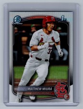 2025 Bowman Draft Matthew Miura #BDC-57 Chrome Refractor 1st Prospect Cardinals