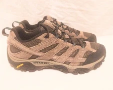 Men's Brown Lace Up Merrell Hiking Boots ( Size 11 )