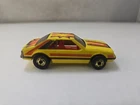 VINTAGE 1979 HOT WHEELS YELLOW FORD MUSTANG TURBO BLACKWALLS