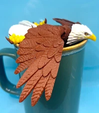 3D Printed Articulated Bald Eagle Bird Flexible PVC Figure w/ 7-Inch Wingspan