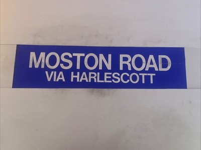 Moston Road Via Harlescott - Midland rote Garage 614 Busrollo 26  x 6  Geschenk