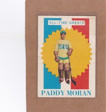 1960-61 TOPPS HOCKEY PADDY MORAN #2 ALL TIME GREATS VG/VGEX *A49588