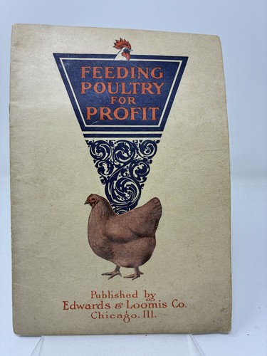 1914 Farm Chicken Poultry Pigeon Feed Agriculture Red Comb Advertising Booklet!