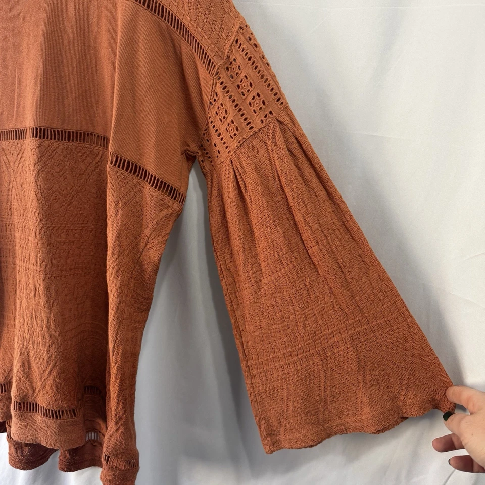 Túnica Free People Sunday Funday Talla Grande Romántica Gran Tamaño Boho Campesina Hippie Foto 3 de 4