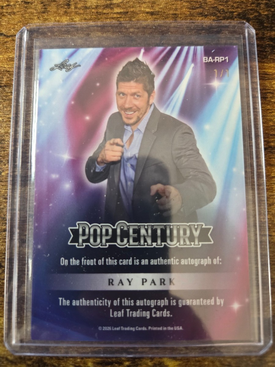 2026 Leaf Metal Pop Century Ray Park Orange Lazer 1/1 Auto Darth