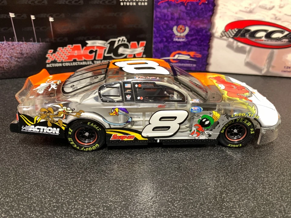 RACCA DALE WONHARDT JR #8 LOONEY TUNES 2002 MONTE CARLO COCHE TRANSPARENTE 1:24 Foto 3 de 4
