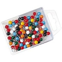 Wedo 56199 Markierungsnadeln Rundkopf 16Mm 100 StüCk Farbig Sortiert