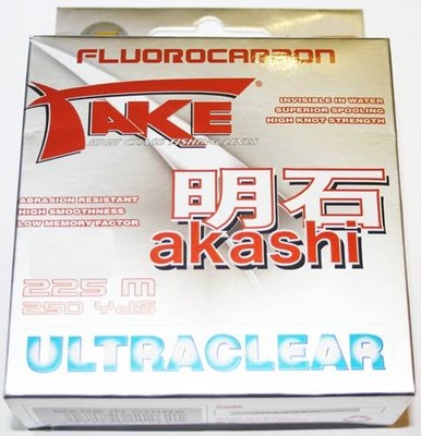Lineaeffe Take Akashi Fluorocarbon 225m 0,16mm 4,5kg ultraclear