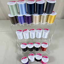 Lot of 24 All Purpose Sewing Thread Spools Assorted Colors Sewing Craft