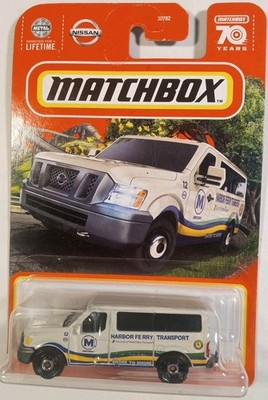 Matchbox 2023 White Nissan NV Van Harbor Ferry Transport Delivery Truck Toy New 