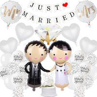 Just Married Hochzeitsdeko Luftballons, Mr Und Mrs Girlande Folienballon | Braut