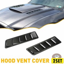 2Set Car Vent Hood Scoop Cold Kit Flow Air Intake Louvers Cooling Cover Bonnet B