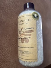 TUSCAN HILLS Selected Scents BATH SALT VANILLA ALMOND 15 OZ.