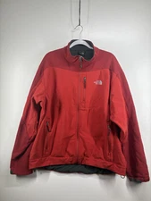 The North Face Apex Softshell Red Mens XXL Windproof Full Zip Hiking Jacket