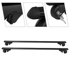 Lockable Roof Rack Cross Bars Luggage Carrier for Subaru Outback 2010-2014 Black