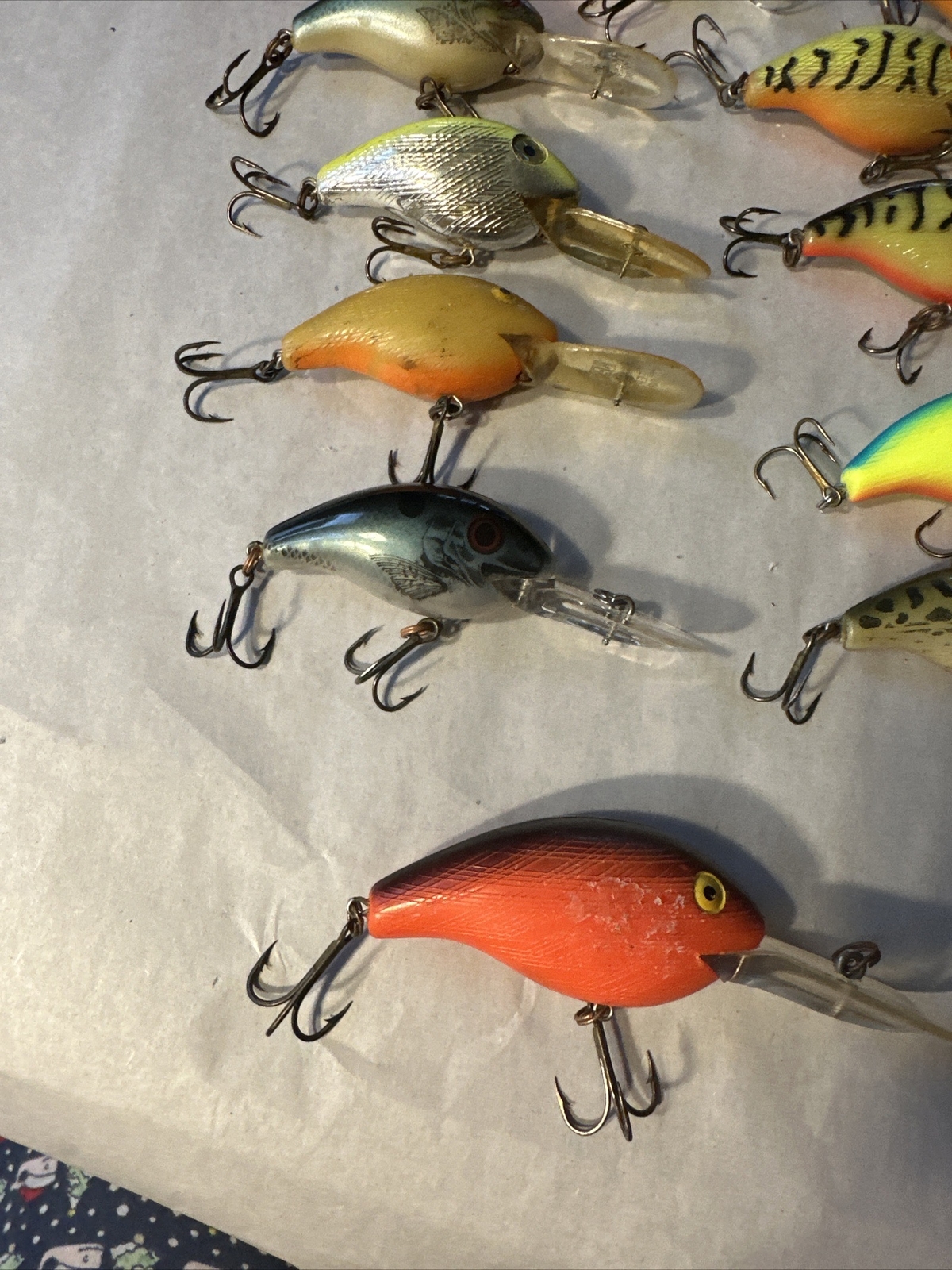 22 Vintage Rebel Deep Wee R Shad Bass rattle Clean Plastic Used Fishing