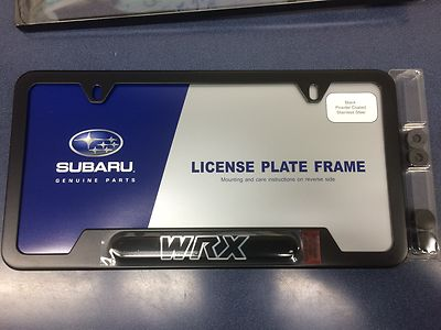 #ad #ad OEM Genuine Subaru Impreza quot;WRXquot; Black License Plate Frame SOA342L125 NEW WRX $38.67