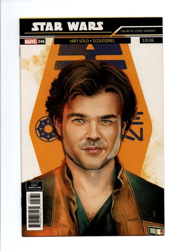 STAR WARS #46, REIS GALACTIC ICON VARIANT HAN SOLO - SCOUNDREL 2018